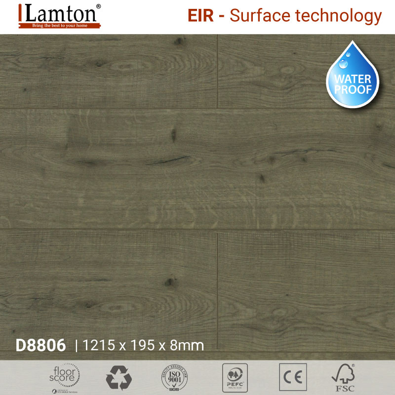 Sàn gỗ Lamton D8806 Polar Champagne 8mm - AC4