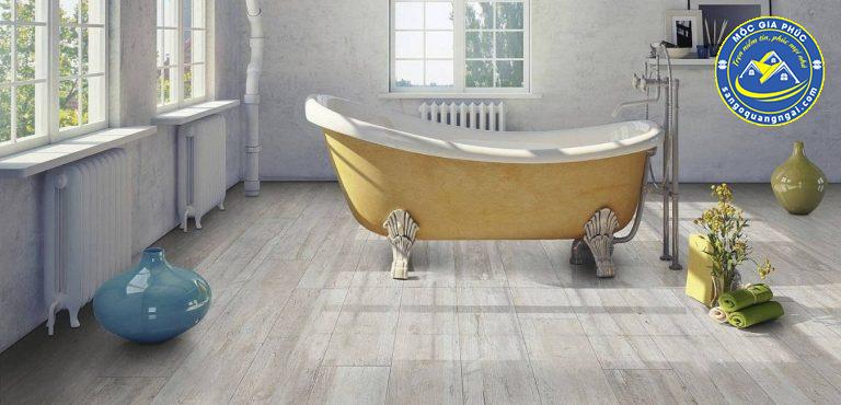 Sàn gỗ chống thấm nước tốt được sử dụng cho những khu vực thường xuyên ẩm ướt