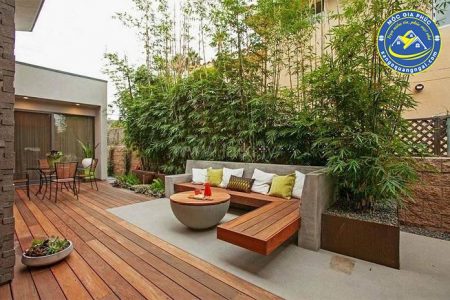 sàn gỗ sân vườn