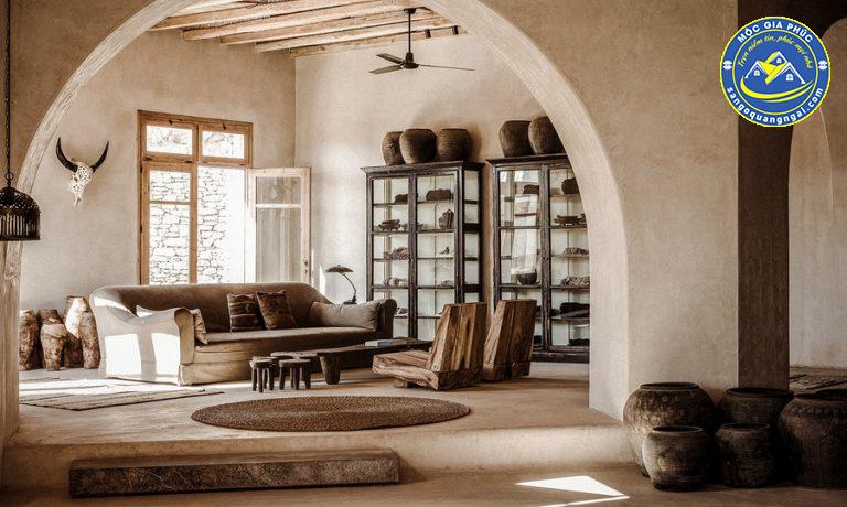 phong cách nội thất rustic