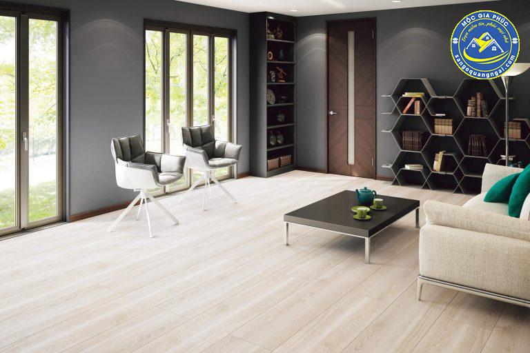 sàn gỗ màu trắng